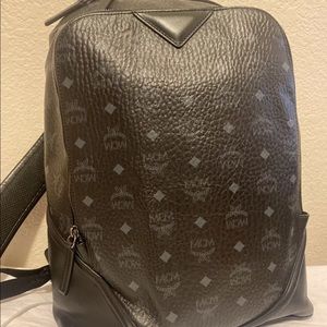 MCM Large Duke Visetos Backpack / Book Bag